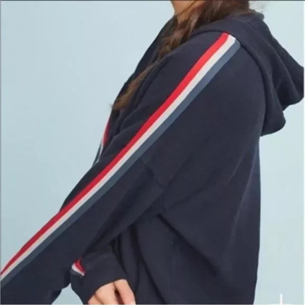 NWT Velvet Stripe Hoodie